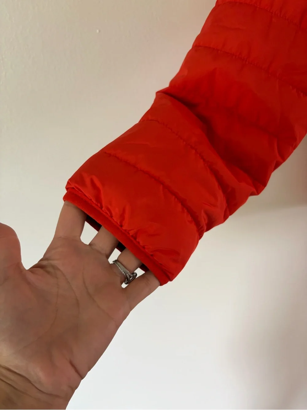 Brooks Brothers Reversible Quilted Orange & Navy Blue Insulated Puffer Jacket
